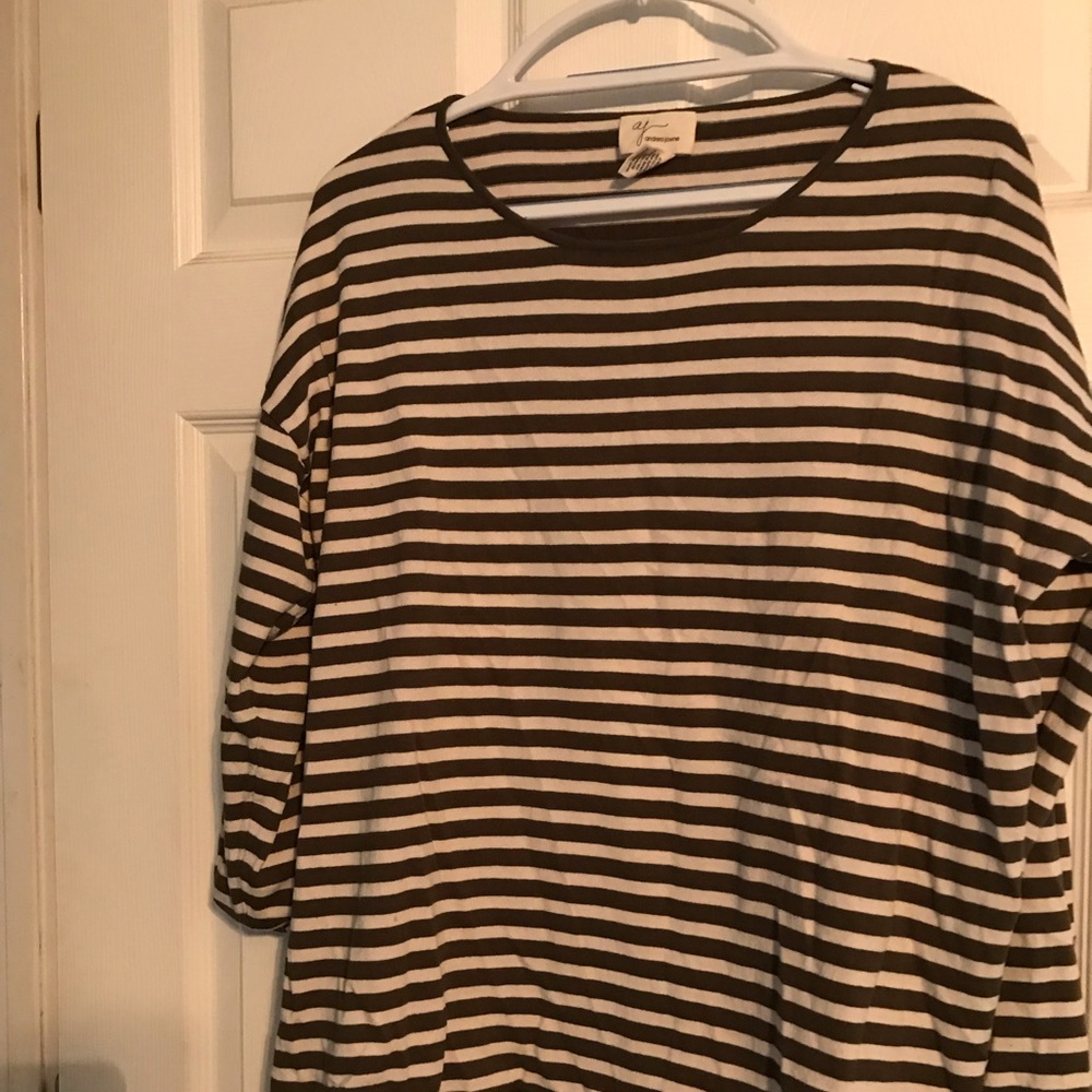 Green stripe sweater